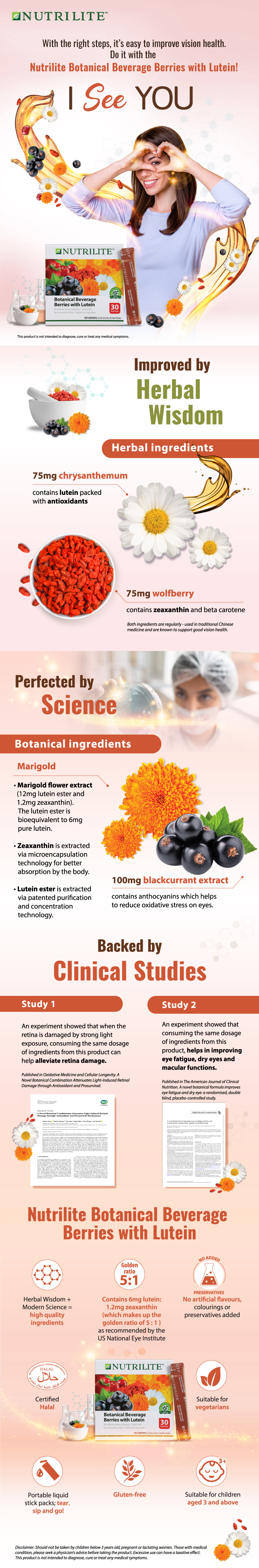 Nutrilite Botanical Beverage Berries with Lutein